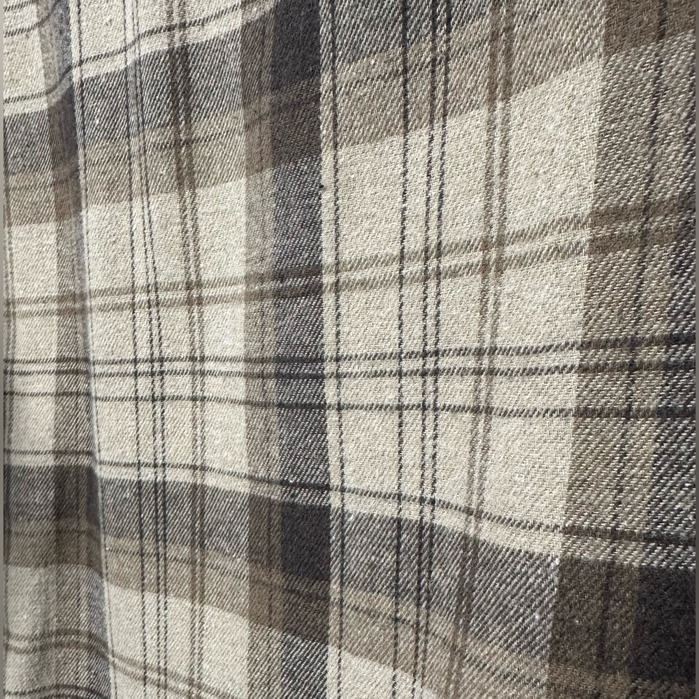 SHEIN Dazy Brown Plaid Flannel Shirt - Size M - Picture 5 of 6